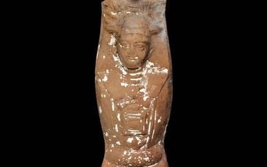 Greco-roman Terracotta figure ofOsiris Canopus, 18 x 6 cm