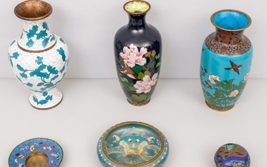 Group of Antique Cloisonne Objects