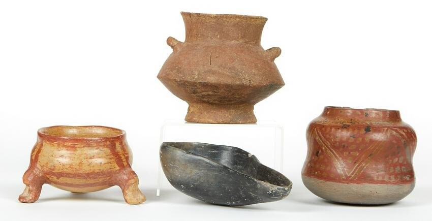 Grp: 4 Pre-Columbian Ceramic Vessels