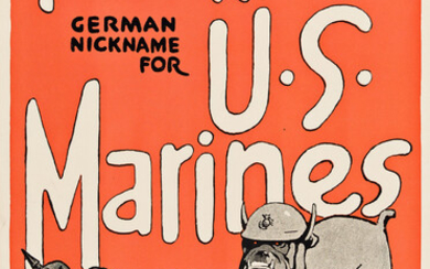 H. (DATES UNKNOWN) TEUFEL HUNDEN / GERMAN NICKNAME FOR U.S. MARINES. 1917. 28x19...