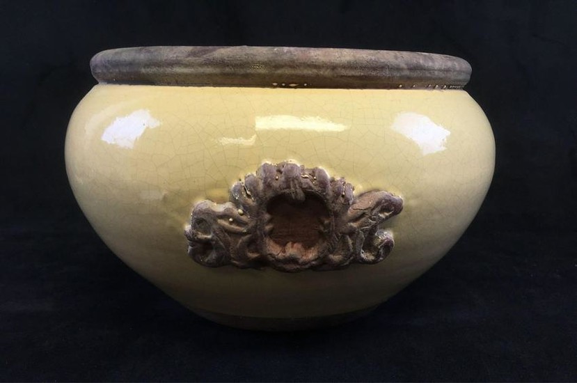 HandmadeÂ Glazed Terracotta Pot
