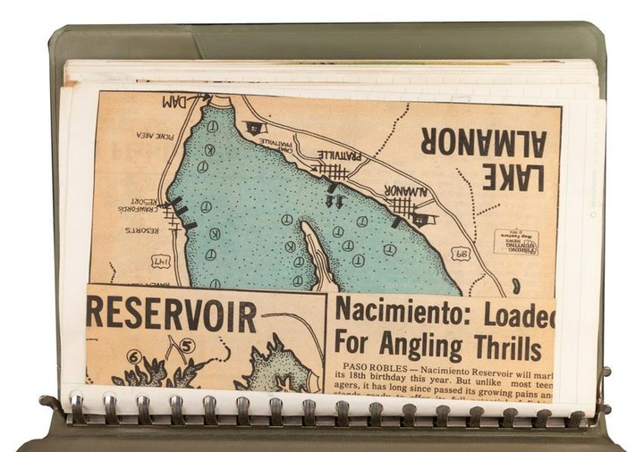 Handwritten Fishing Atlas of California