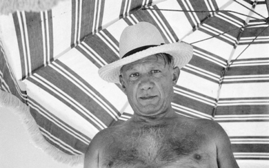 Henriette Theodora Markovitch, dite Dora MAAR 1907 - 1997 Pablo Picasso sous un parasol - Antibes, c. 1936-1937