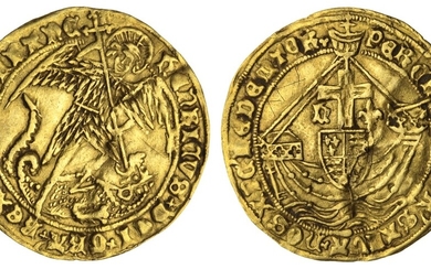 Henry VI, Readeption (October 1470 - April 1471), 'Restored' Angel, Lis Group, "York" [Ex Ryan Collection]