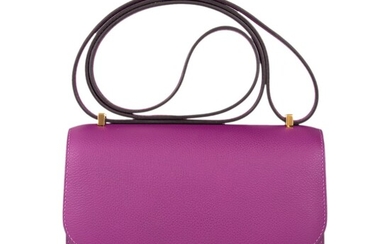 Hermès Anemone Constance 18cm of Evercolor Leather with Gold Hardware