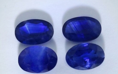 IGI Cert. 2.26 ct. Set of 4 Blue Sapphires - MADAGASCAR