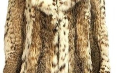 I.MAGNIN Full Length Lynx Fur Coat