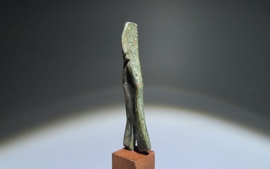 Iberian Bronze Votive human figure. Exvoto. Spanish Export License. 5,2 cm H