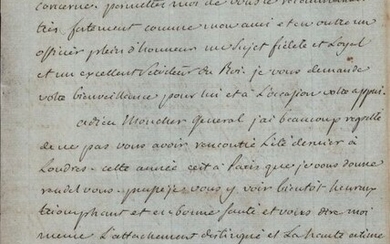 Ignazio Thaon de Revel - Autograph; Letter on Napoleon's Hundred Days to English Government - 1815