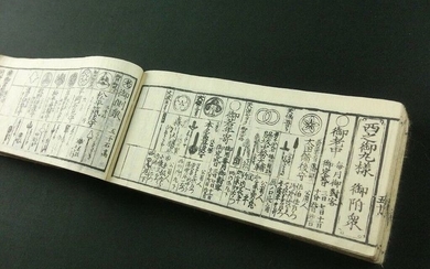 Illustration book - Paper - Samurai - BUKAN _ Liste des samouraïs du shogunat de Tokugawa - Japan - Late Edo period