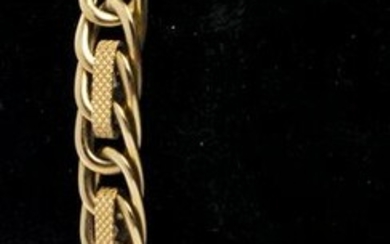 Italian 14K Yellow Gold Fancy Link Bracelet