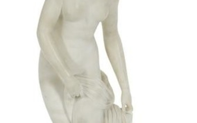 Italian Carved Alabaster Figure of Venus