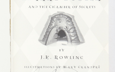 J. K. Rowling Signed "Harry Potter and The Chamber of Secrets" 1st Edition Hardcover Book (JSA) (See Description)