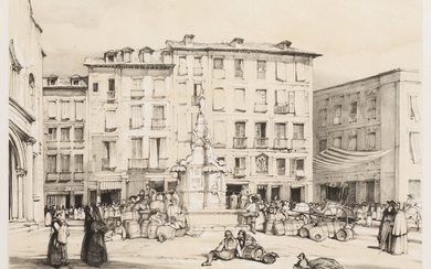 JOHN FREDERICK LEWIS (1804 / 1876), La Puerta del Sol, Madrid