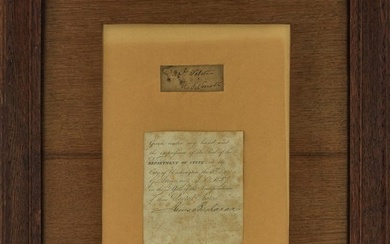 James Buchanon, Daniel Webster, Carl Schurz Autographs