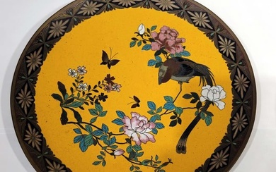 Japanese Meiji Cloisonne Plate