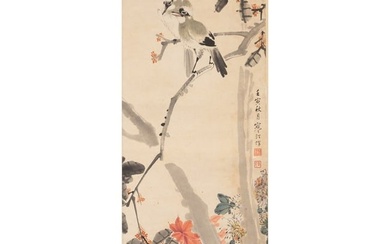 Jiang Hanting (Attribute to, 1903-1963), Flower and Bird