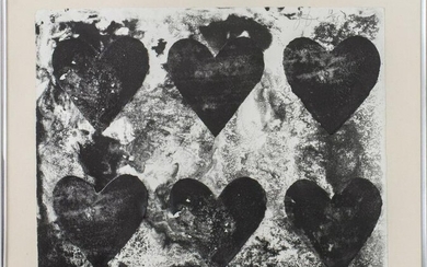 Jim Dine 'Dutch Hearts' Lithograph