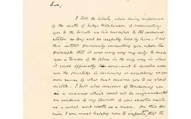 John Tyler Autograph Letter Signed as President