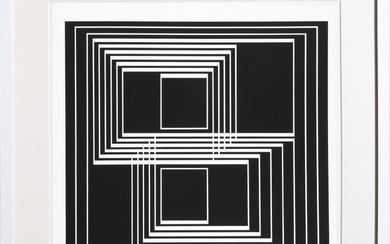 Josef Albers, Graphic Tectonic: Seclusion - P1, F33, I1, Screenprint on Mohawk Superfine Bristol