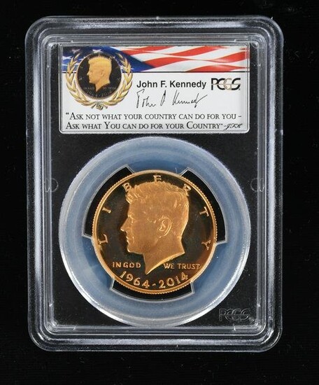 Kennedy Gold 1/2 Dollar 50th Anniversary Coin