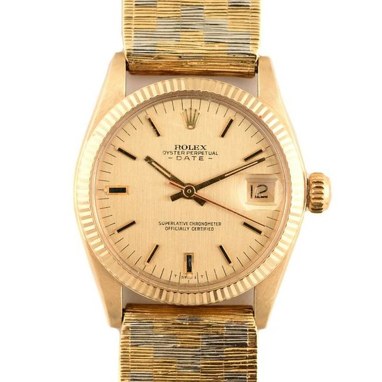 Ladies Two-Tone Gold Wristwatch.