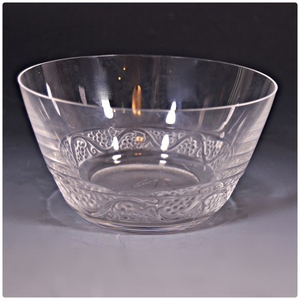 Lalique Crystal Etched Nut Bowl