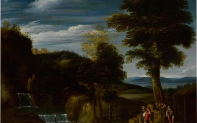 Landscape with a Hermit, Attributed to Domenico Zampieri, called Domenichino