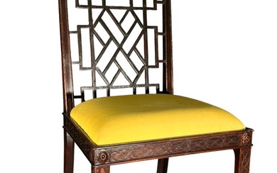 Late 19TH C. Chinese Chippendale Side Chair