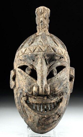 Late 19th C. Chinese Wooden Yao Priest / Shaman Mask
