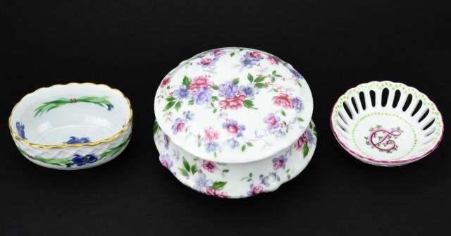 Limoges Hand Painted Candy & Trinket Dishes