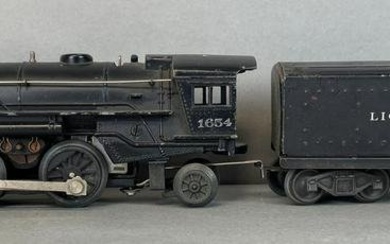 Lionel O Scale No. 1654 Steam Locomotive and Tender