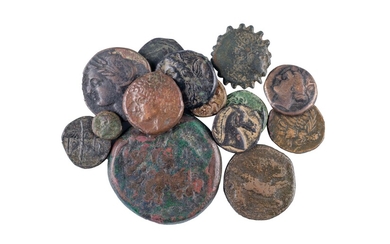 Lot 14 monnaies grecques en bronze : Sicile... - Lot 21 - Maison R&C, Commissaires-Priseurs Associés