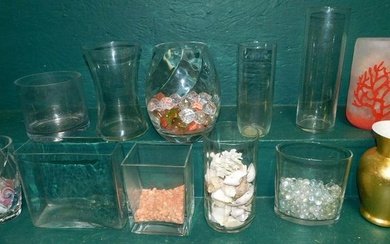 Lot Glass Vases