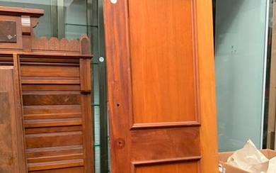 Lot of 2 mahogany doors