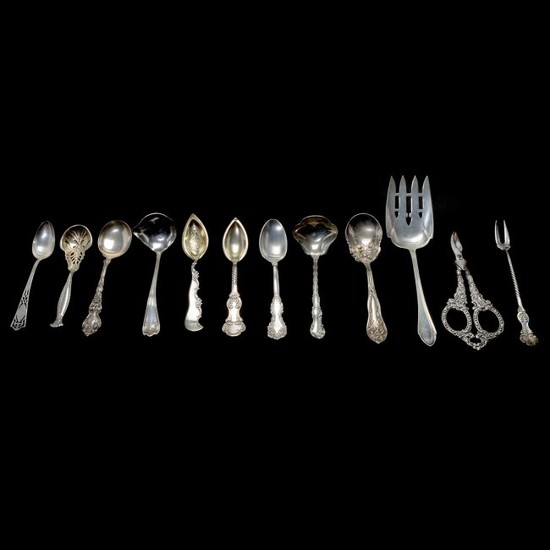 Lot of Various Sterling Silver and Other Flatware.