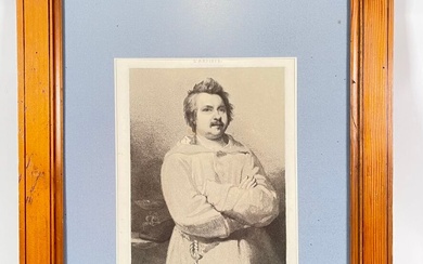 Louis Boulanger, gravé par Paul Chenay. Honoré de Balzac. A vue : 23*17cm. Gravure sur...