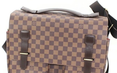 Louis Vuitton Shoulder Bag Broadway Damier Canvas Brown Men's N42270 TK2231