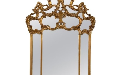 Louis XVI Style, Large Wall Mirror, Giltwood, Glass, Europe, 1950s