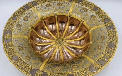 MAGNIFICENT GILT AND ENAMELED MOSER BOWL