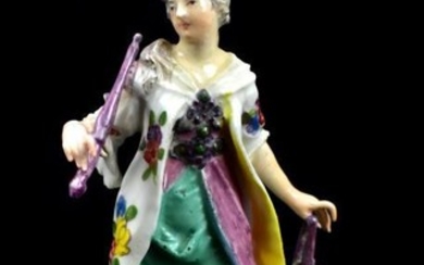 MEISSEN; a mid-18th century figure representing Asia dressed as...