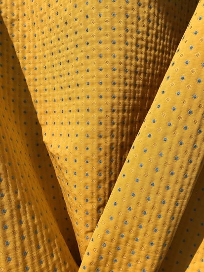 Magnificent "lampasso" fabric from San Leucio - Linen - 2018