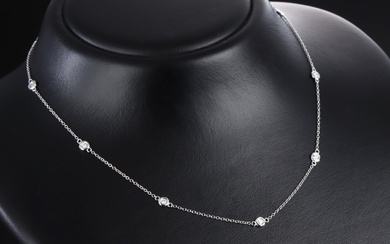 Marco Pasero & Co. Diamond necklace in white gold, 0.40 ct.