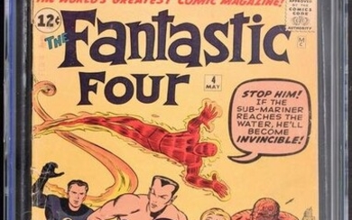 Marvel Comics THE FANTASTIC FOUR #4, CGC 2.5