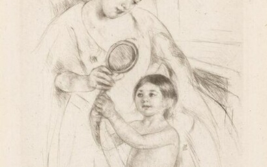 Mary Cassatt LOOK INTO THE HAND MIRROR (BREESKIN 202)
