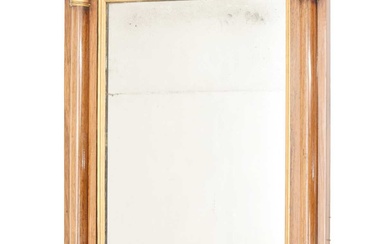 Mid 19th century rosewood overmantel mirror