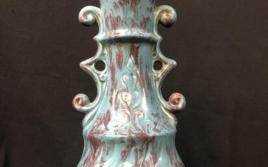 Mid Century Glazed Ceramic Lamp