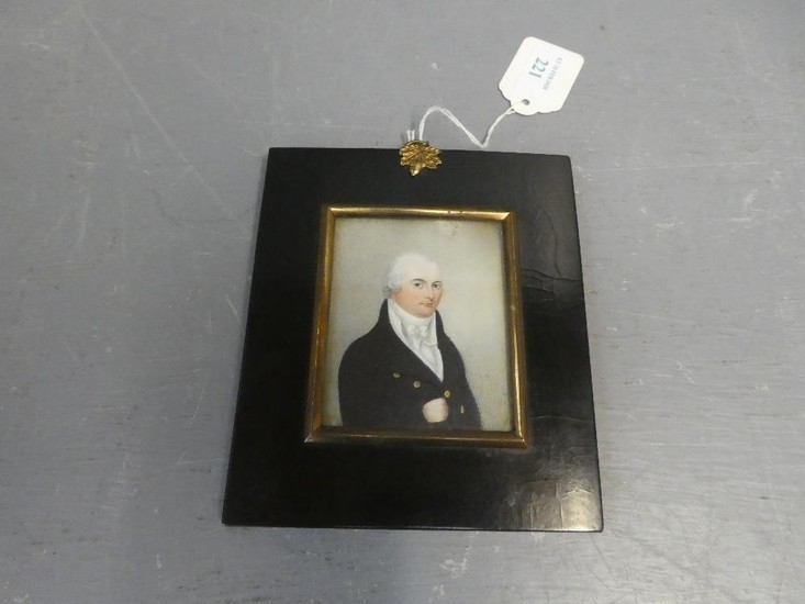 Miniature of a gentleman named on reverse: Paul Raymonce Esq...
