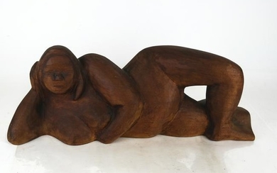 Miriam NAAMAN: "Reclining Nude" - Sculpture