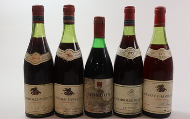 Mixed lot Burgundy 1962-1975